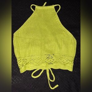 Bright green, Jolie and Joy, crop top